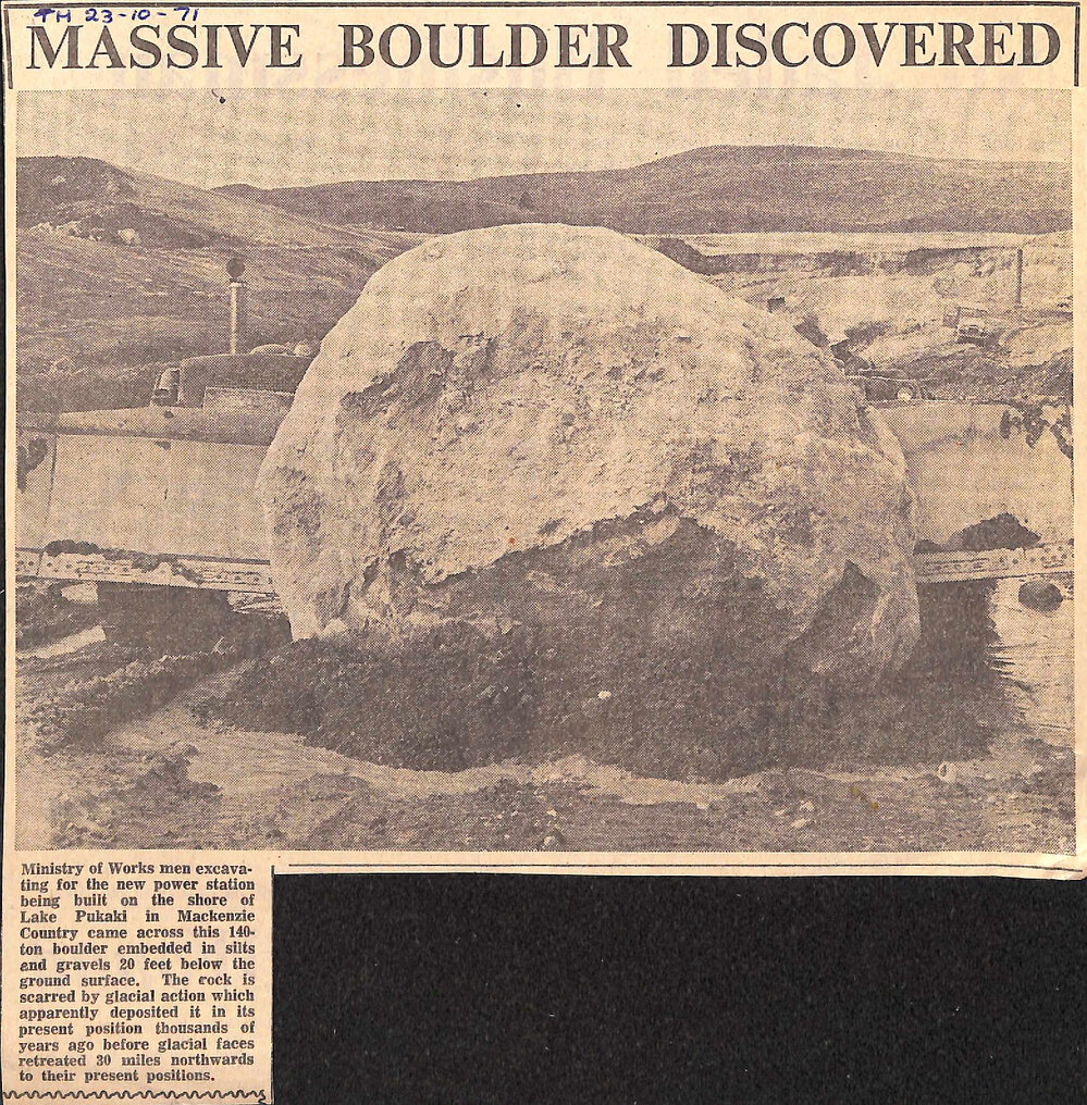 Massive boulder discovered