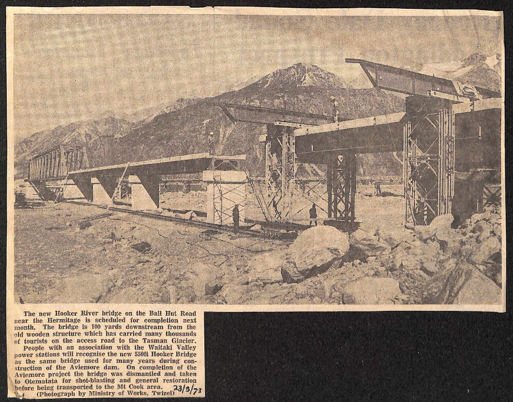 New Hooker River bridge near the Hermitage