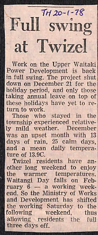 Full swing at Twizel