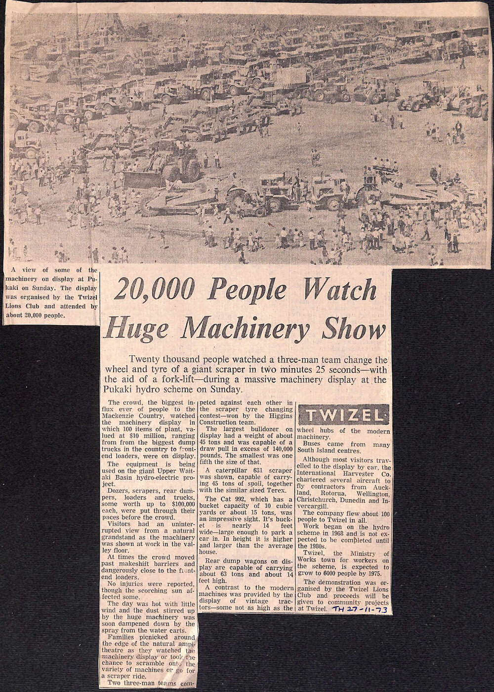 Twizel: 20,000 People Watch Huge Machinery Show