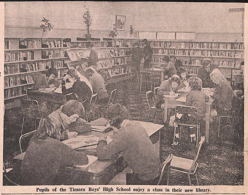 Timaru Boys' High School pupils enjoy new library