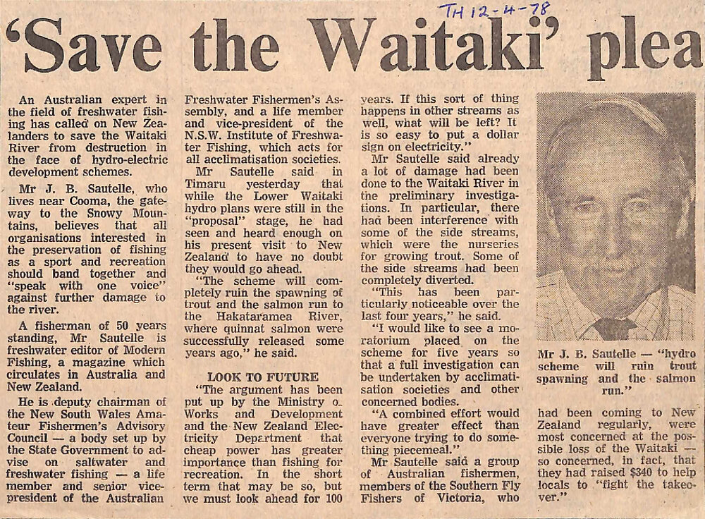  'Save the Waitaki' plea