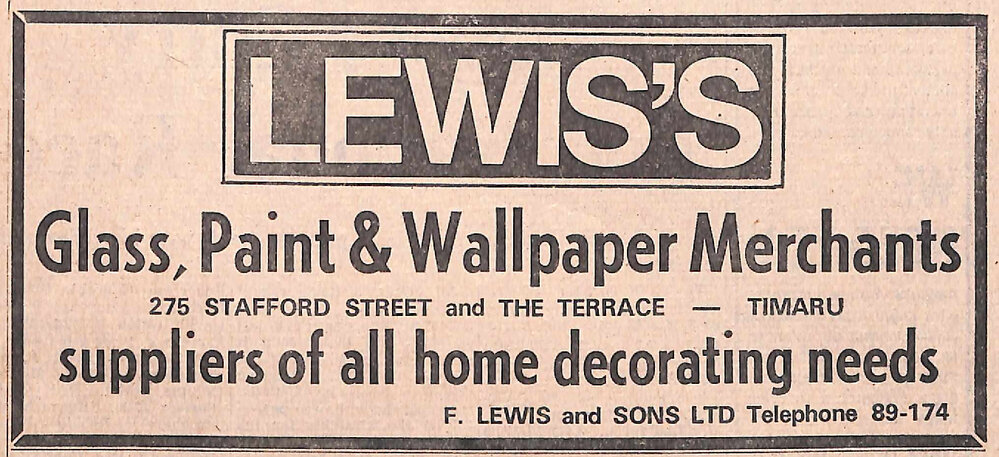 F Lewis and Sons Ltd advertisement