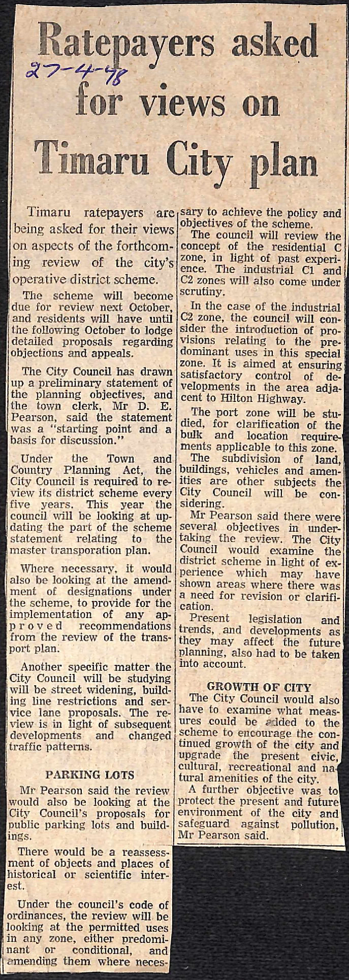 Ratepayers asked for views on Timaru City plan