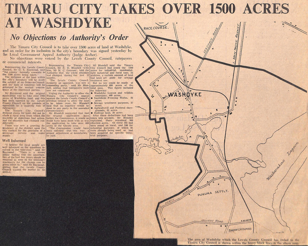 Timaru City Takes Over 1500 Acres At Washdyke, No Objections To Authority's Order
