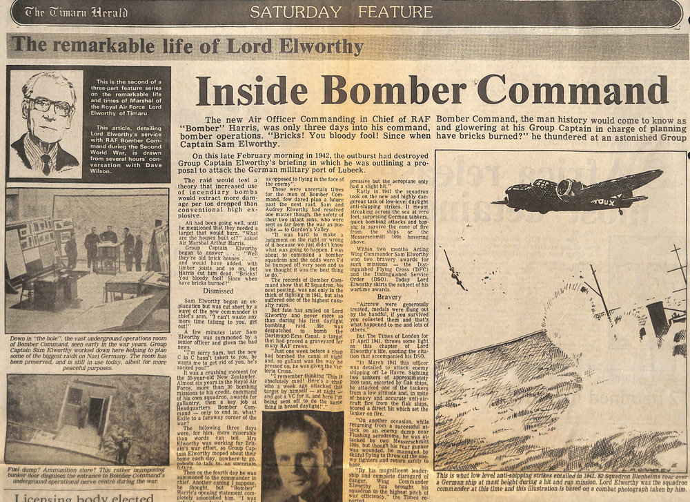 The remarkable life of Lord Elworthy: Inside Bomber Command