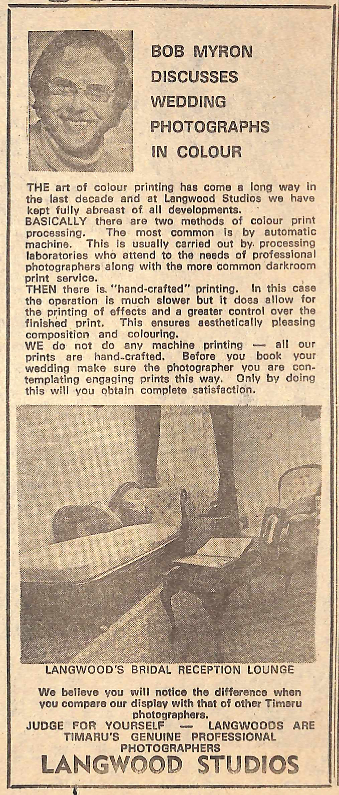 Langwood Studios advertisement