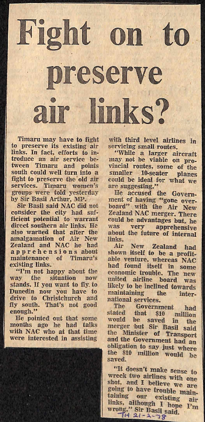 Fight on to preserve air links?