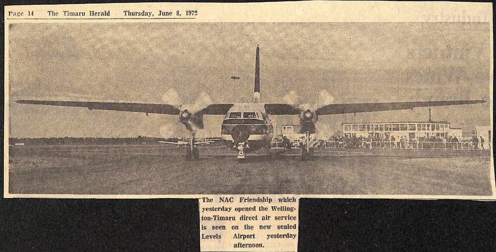 NAC Friendship at Timaru Airport