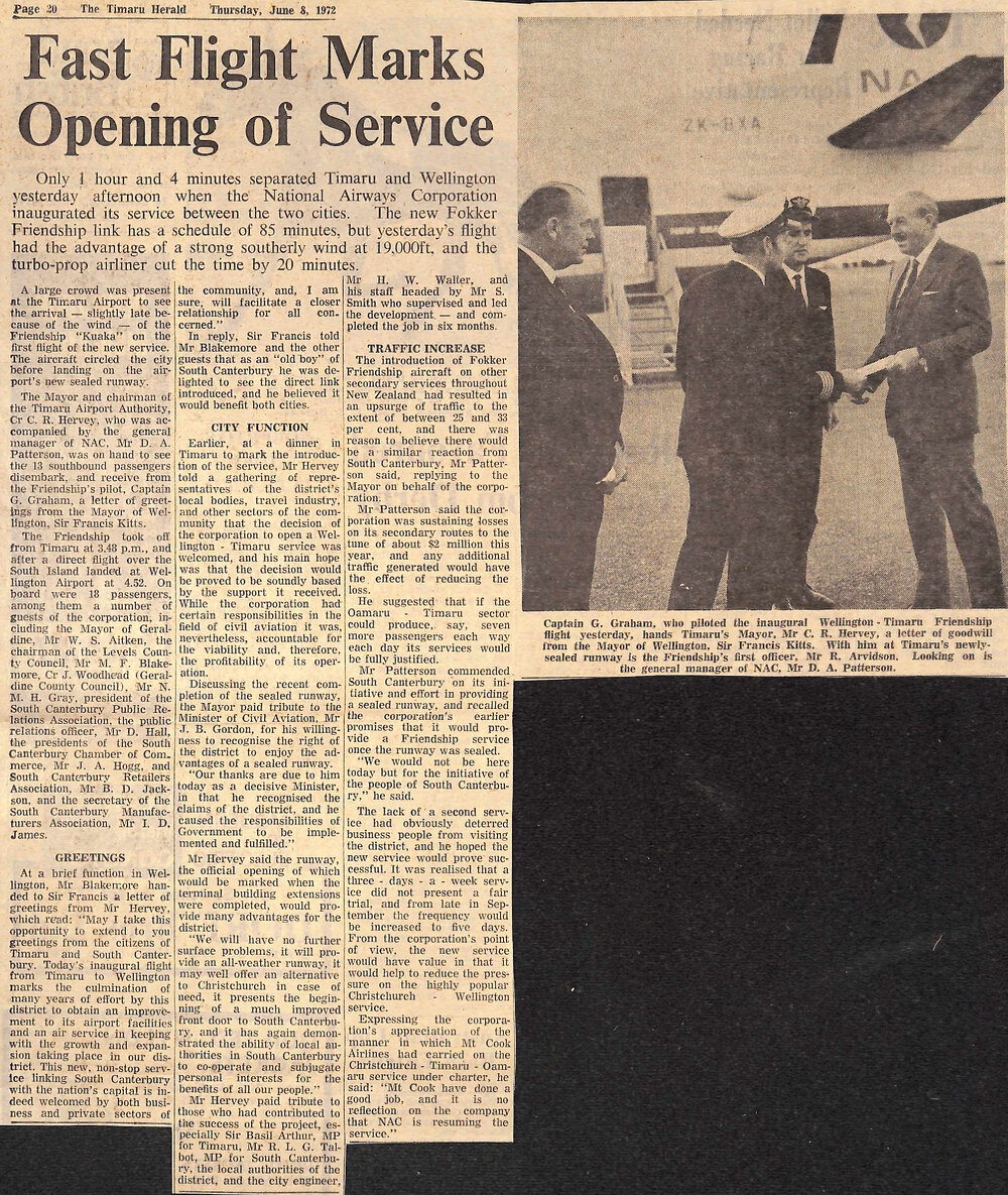 Fast Flight Marks Opening of Service