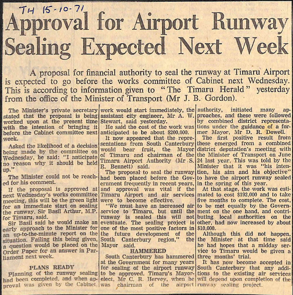 Approval for Airport Runway Sealing Expected Next Week