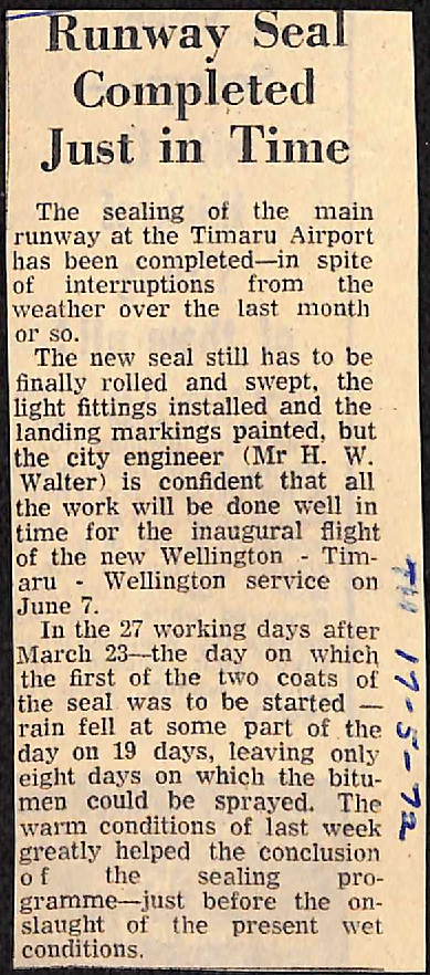 Runway Seal Completed Just in Time