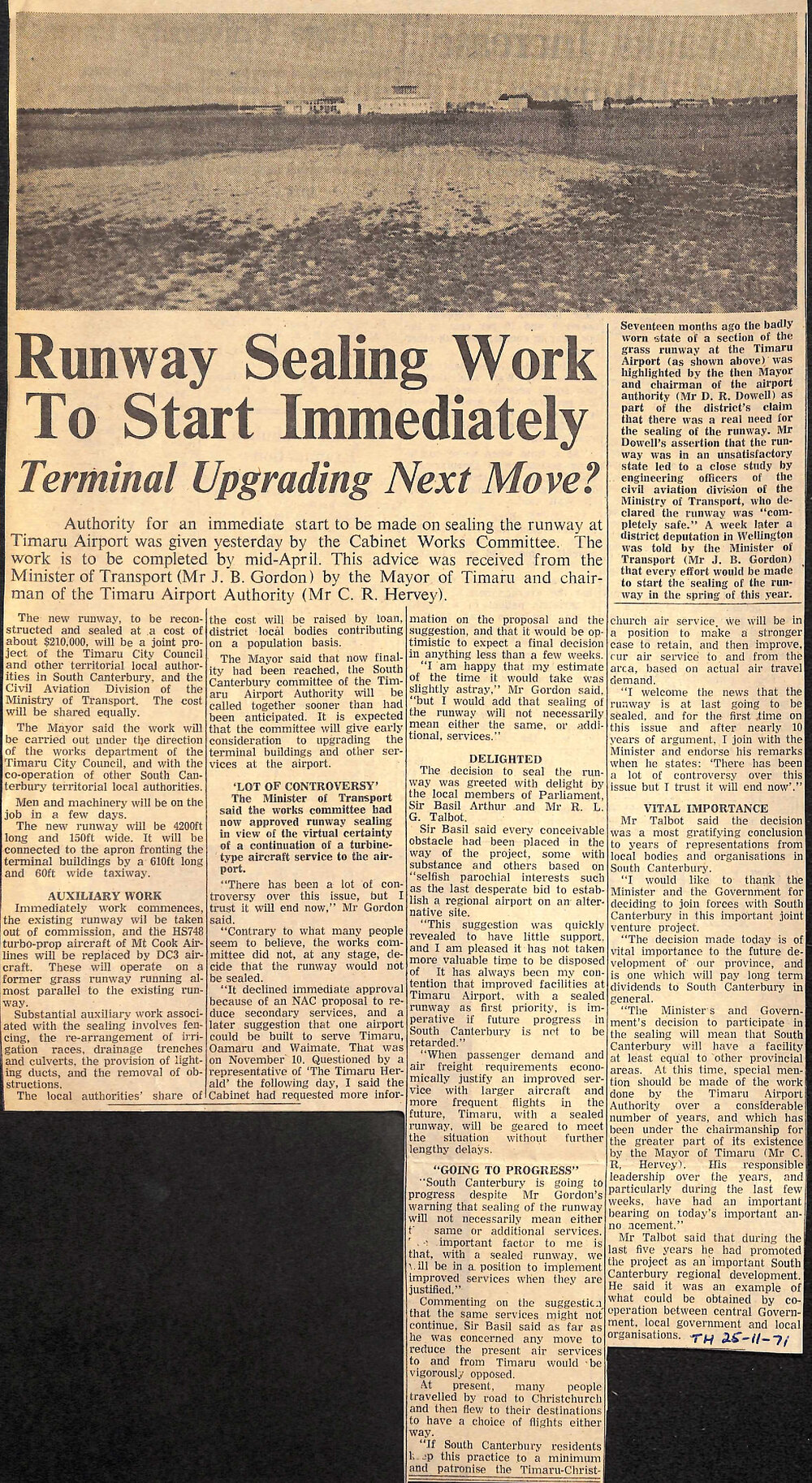 Runway Sealing Work To Start Immediately, Terminal Upgrading Next Move?