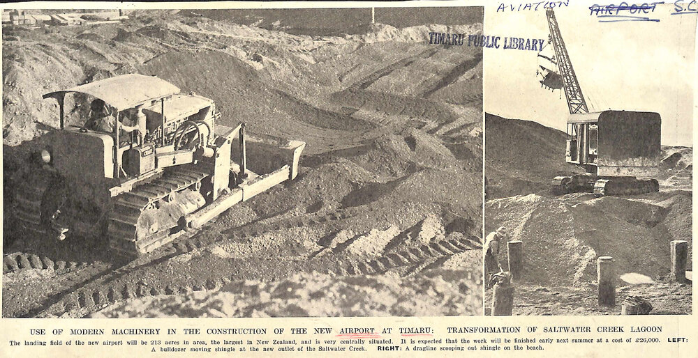 New airport at Timaru: Transformation of Saltwater Creek Lagoon