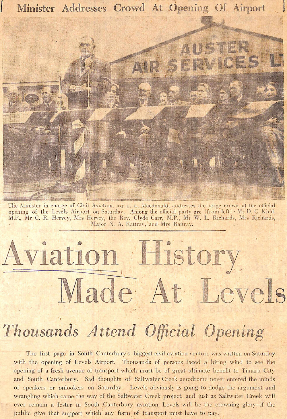 Aviation History Made At Levels, Thousands Attend Official Opening