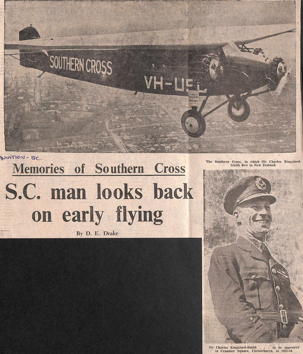 Memories of Southern Cross: SC man looks back on early flying
