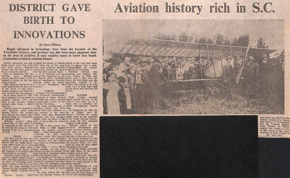 District gave birth to innovations / Aviation history rich in SC / Caudron made first air mail delivery / Tiger Moth had had many roles