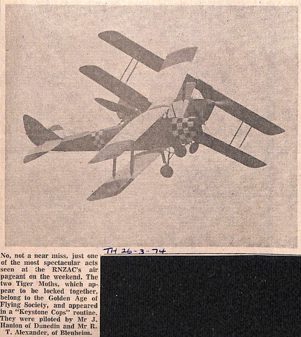 Tiger Moths at Timaru Airport air pageant