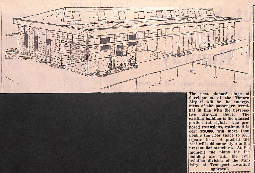 Next stage for Timaru Airport enlargement of passenger terminal