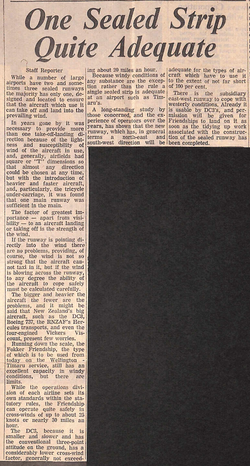 One Sealed Strip Quite Adequate