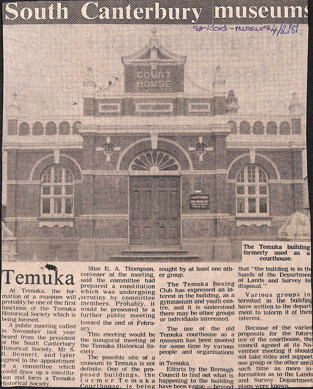 South Canterbury Museums: Temuka