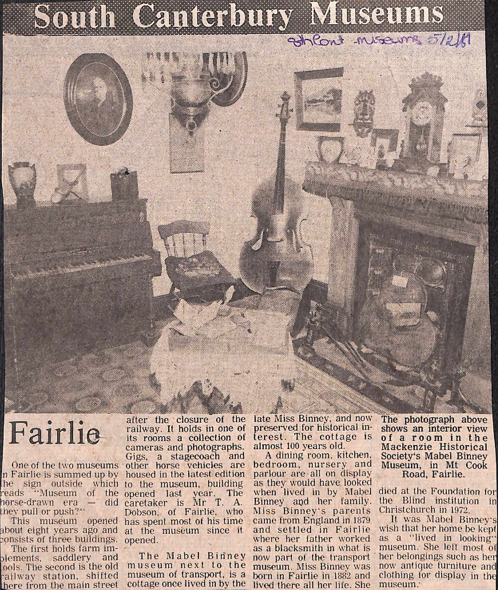 South Canterbury Museums: Fairlie