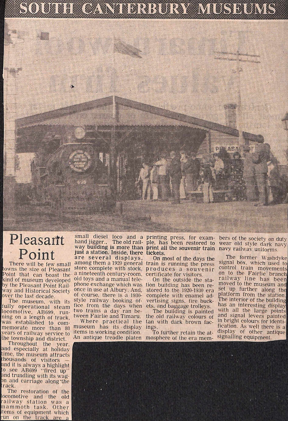 South Canterbury Museums: Pleasant Point