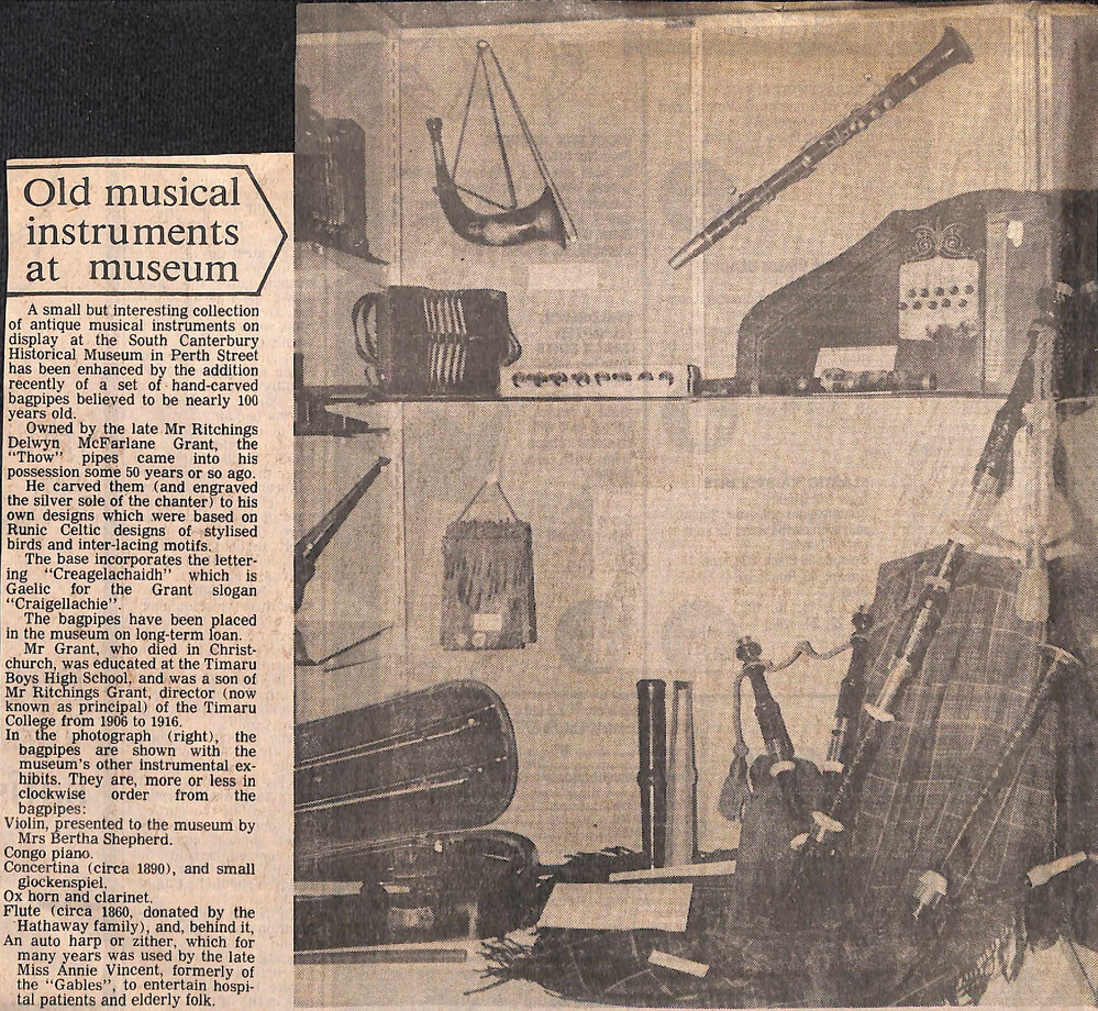 Old musical instruments at museum