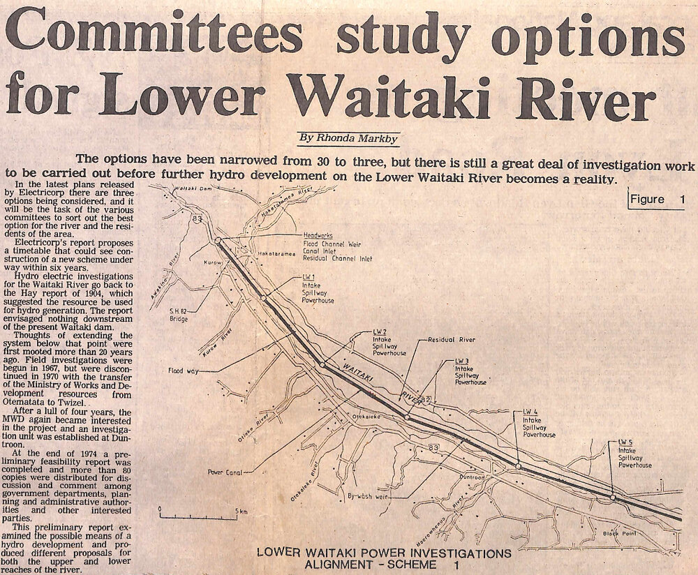 Committees study options for Lower Waitaki River