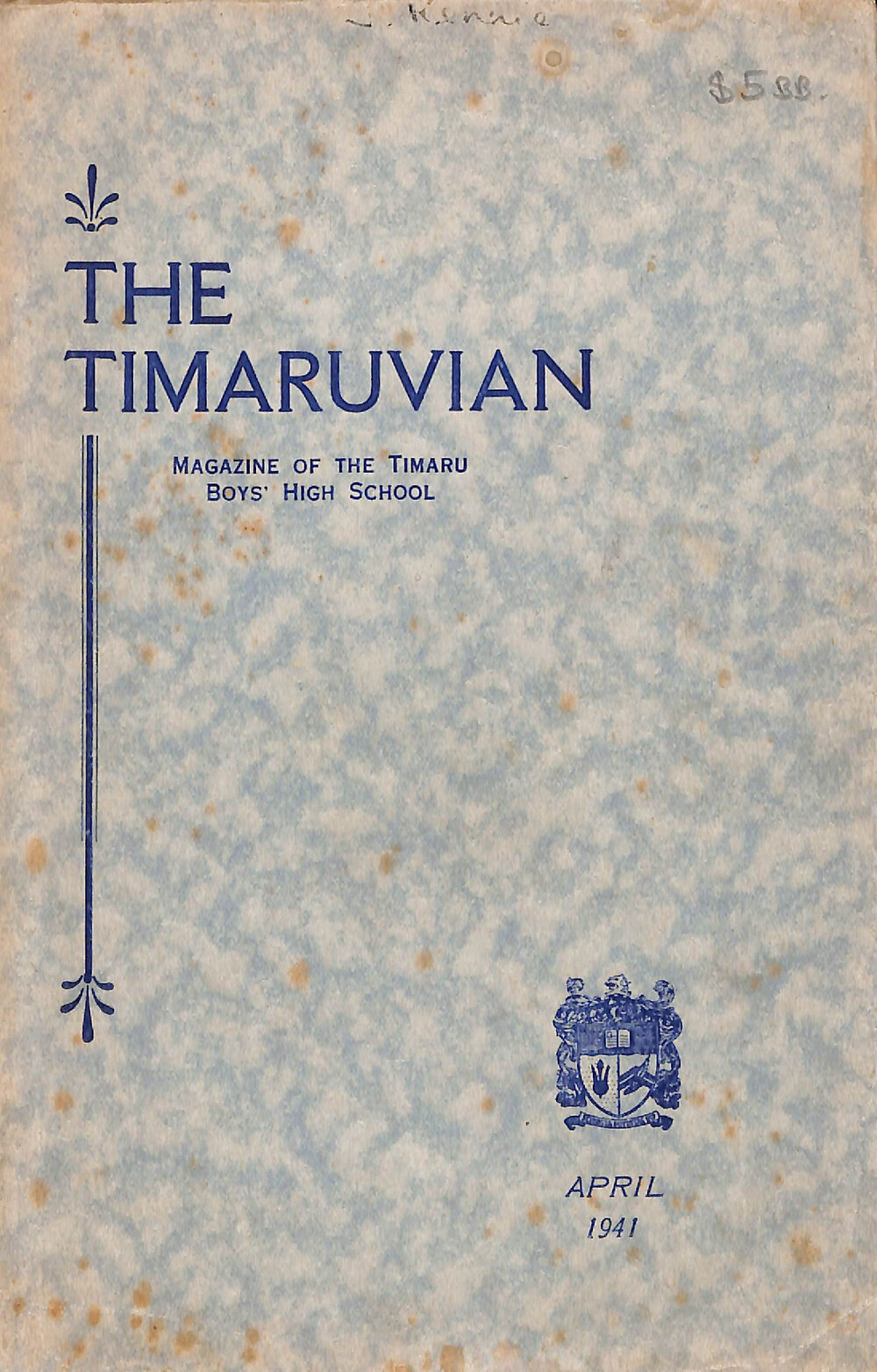 The Timaruvian 1941