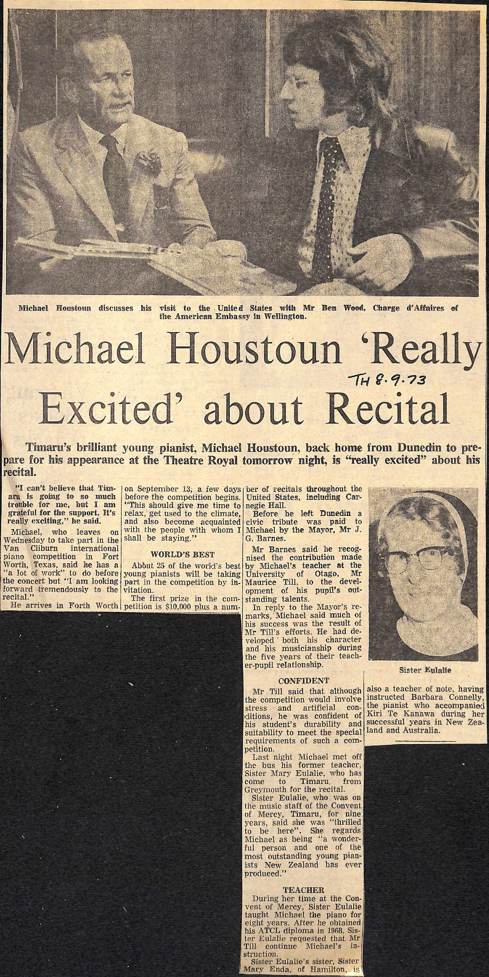 Michael Houstoun 'Really Excited' about Recital