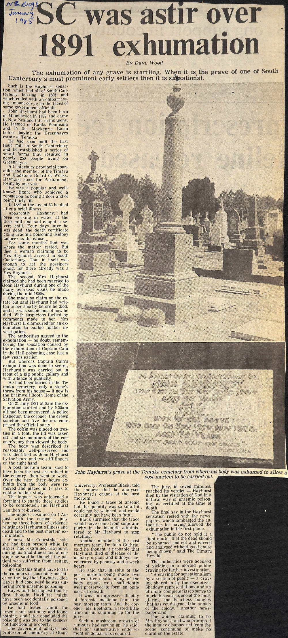 SC was astir over 1891 exhumation