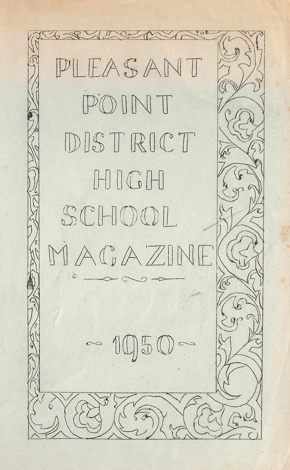 Pleasant Point District High School magazine 1950