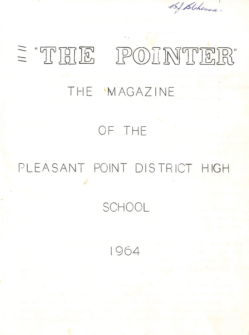 The Pointer 1964