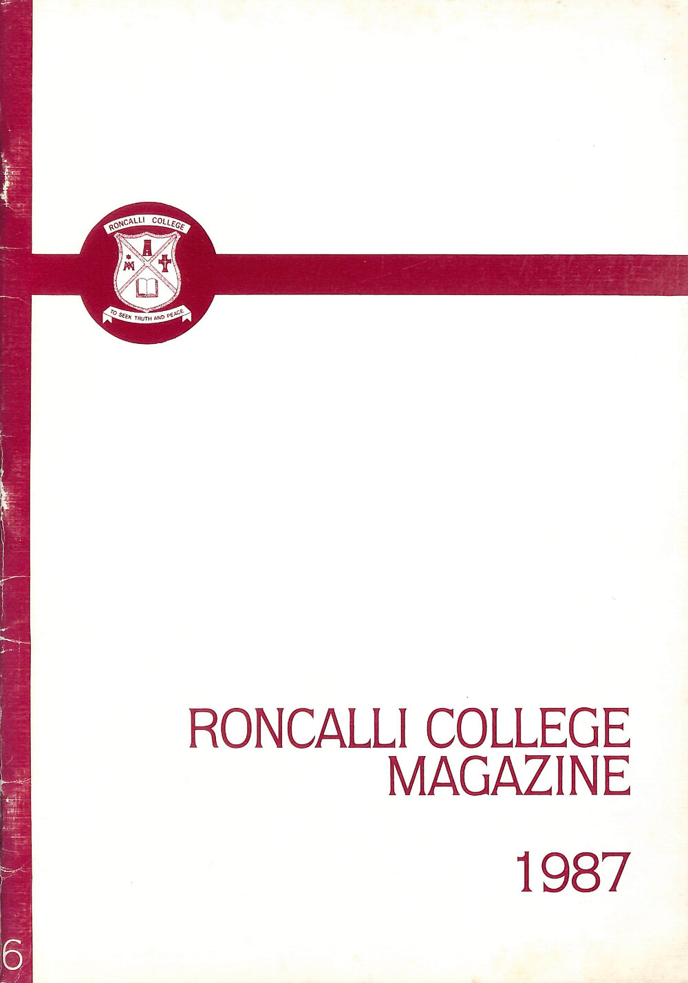 Roncalli College magazine 1987