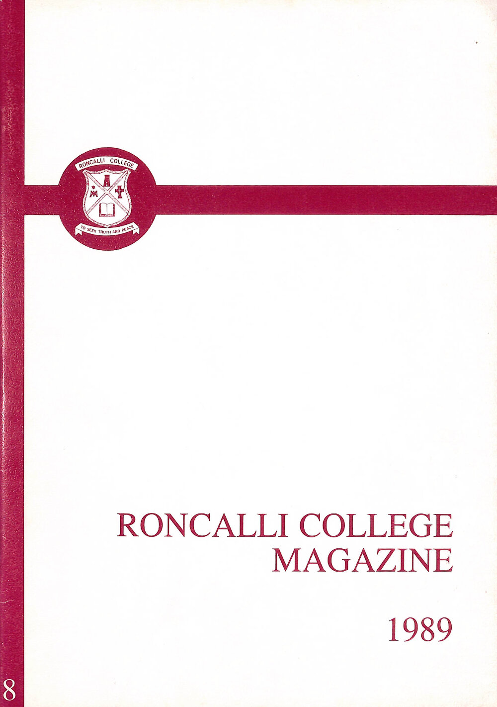 Roncalli College magazine 1989