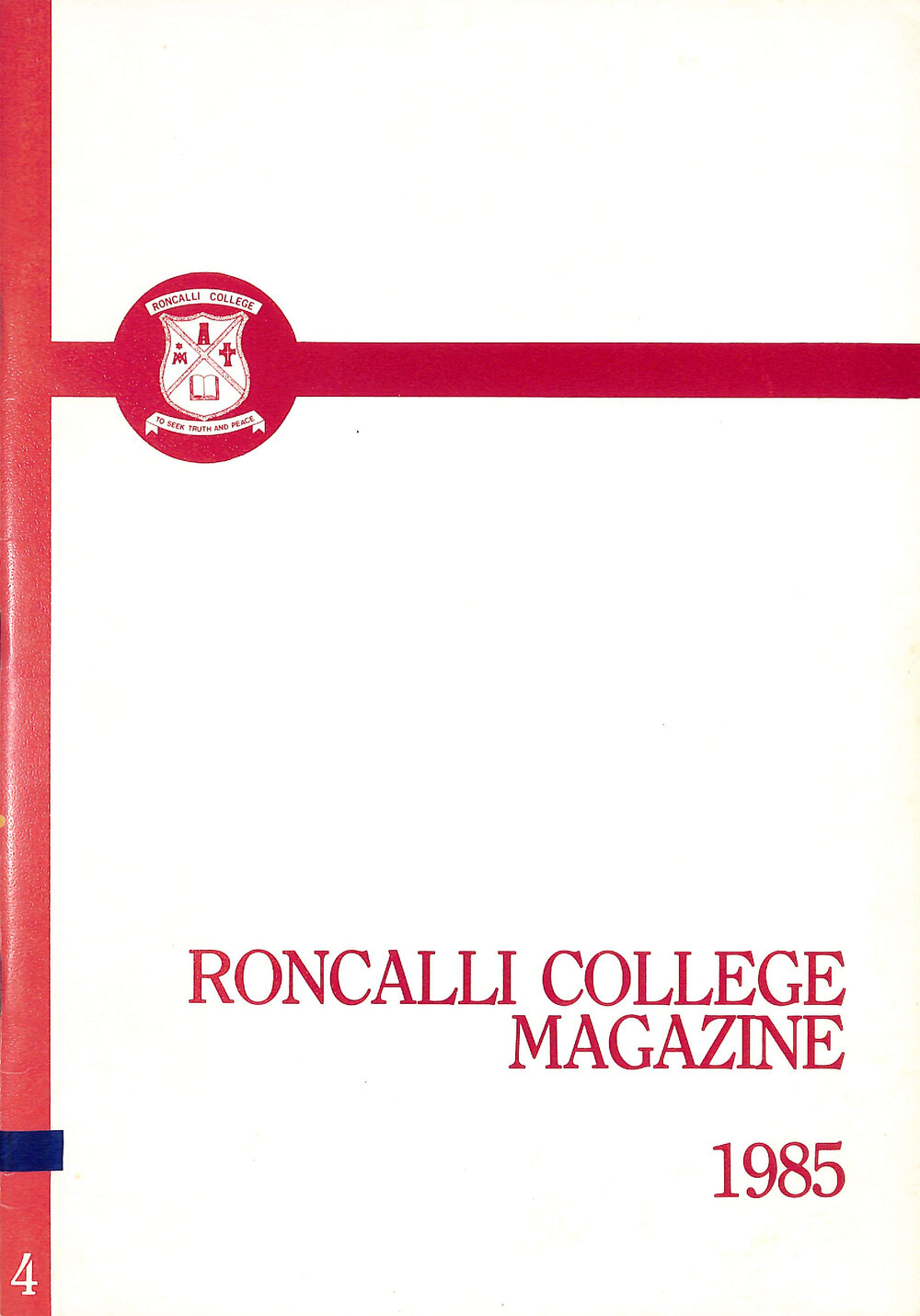 Roncalli College magazine 1985