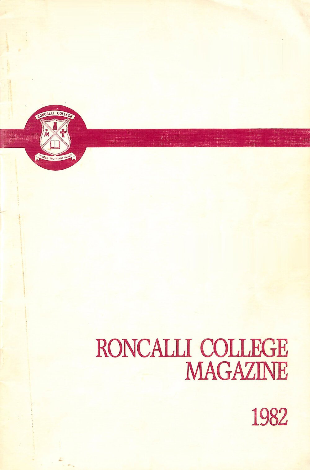Roncalli College magazine 1982