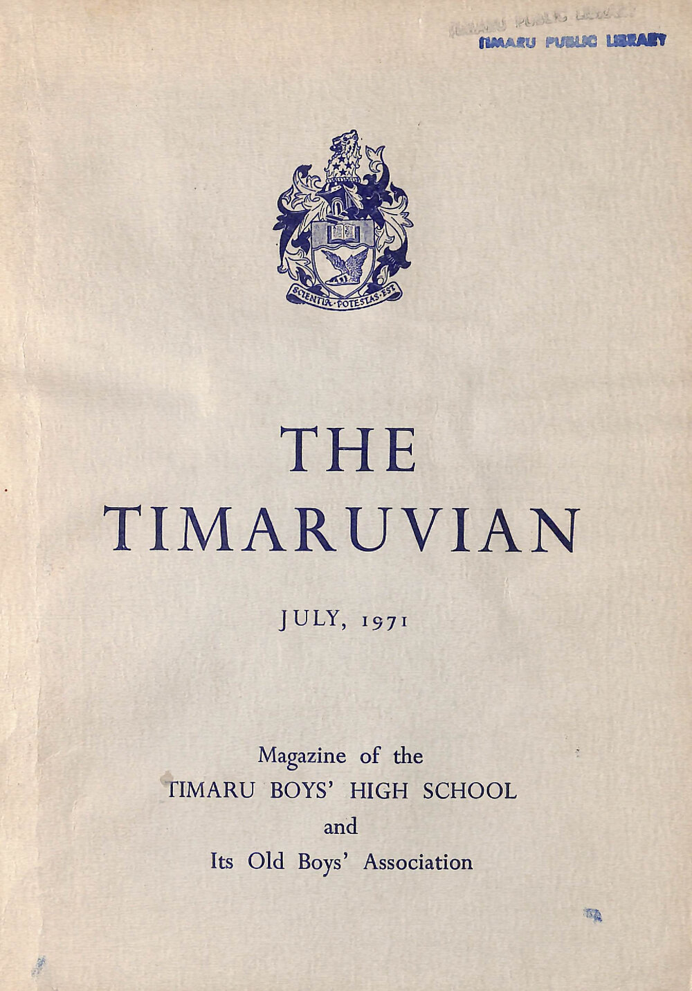 The Timaruvian 1971