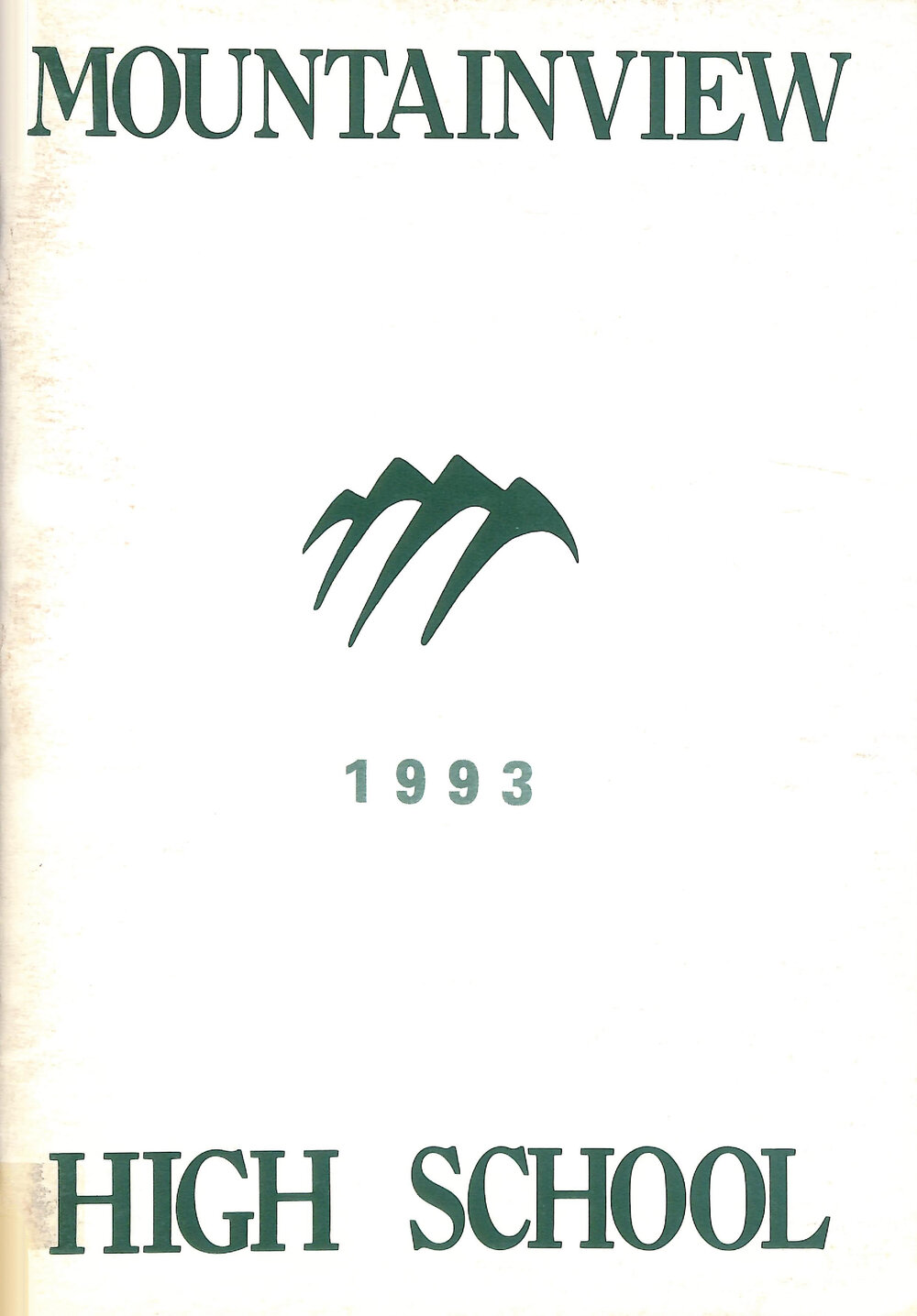 Mountainview High School magazine 1993