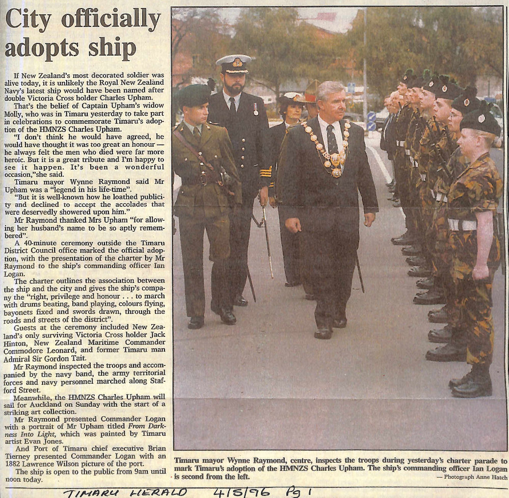 City officially adopts ship