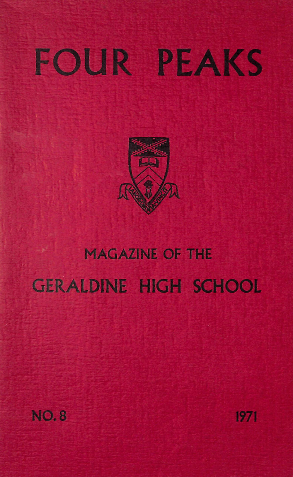 Geraldine High School magazine 1970