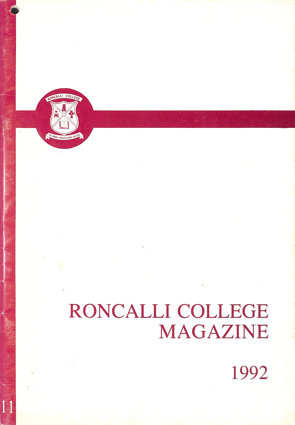 Roncalli College magazine 1992