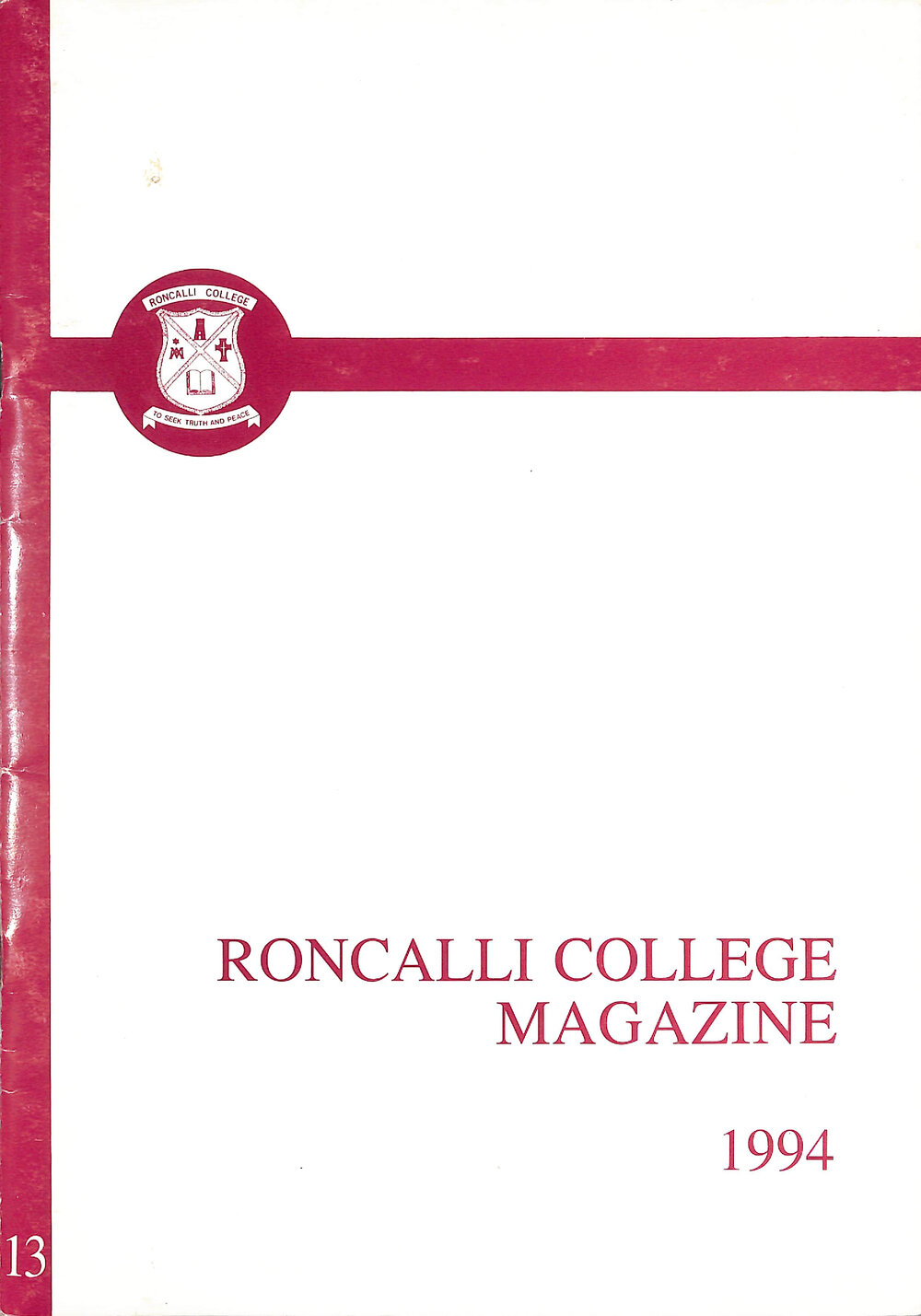 Roncalli College magazine 1994