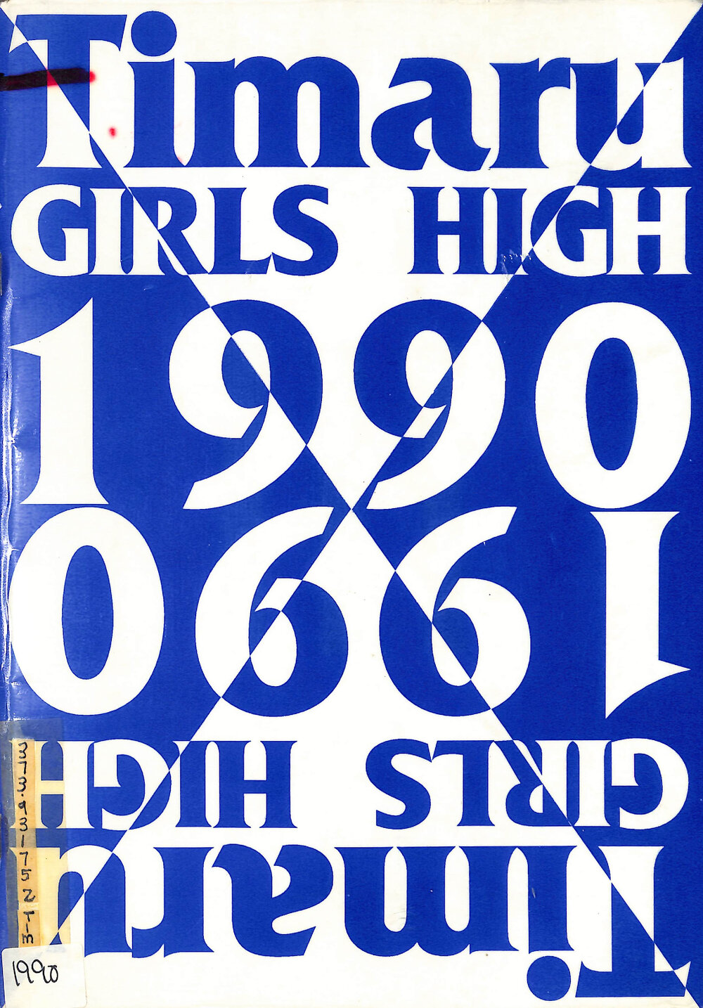 Timaru Girls' High School magazine 1990