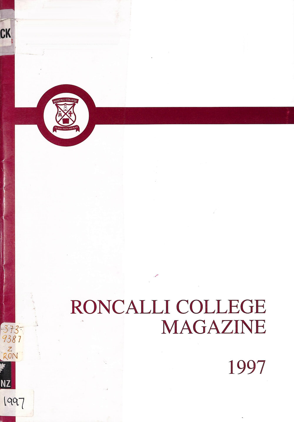 Roncalli College magazine 1997