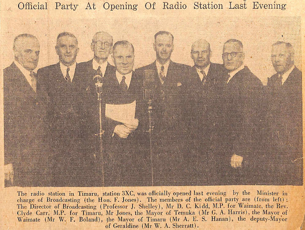 Official Party At Opening Of Radio Station Last Evening