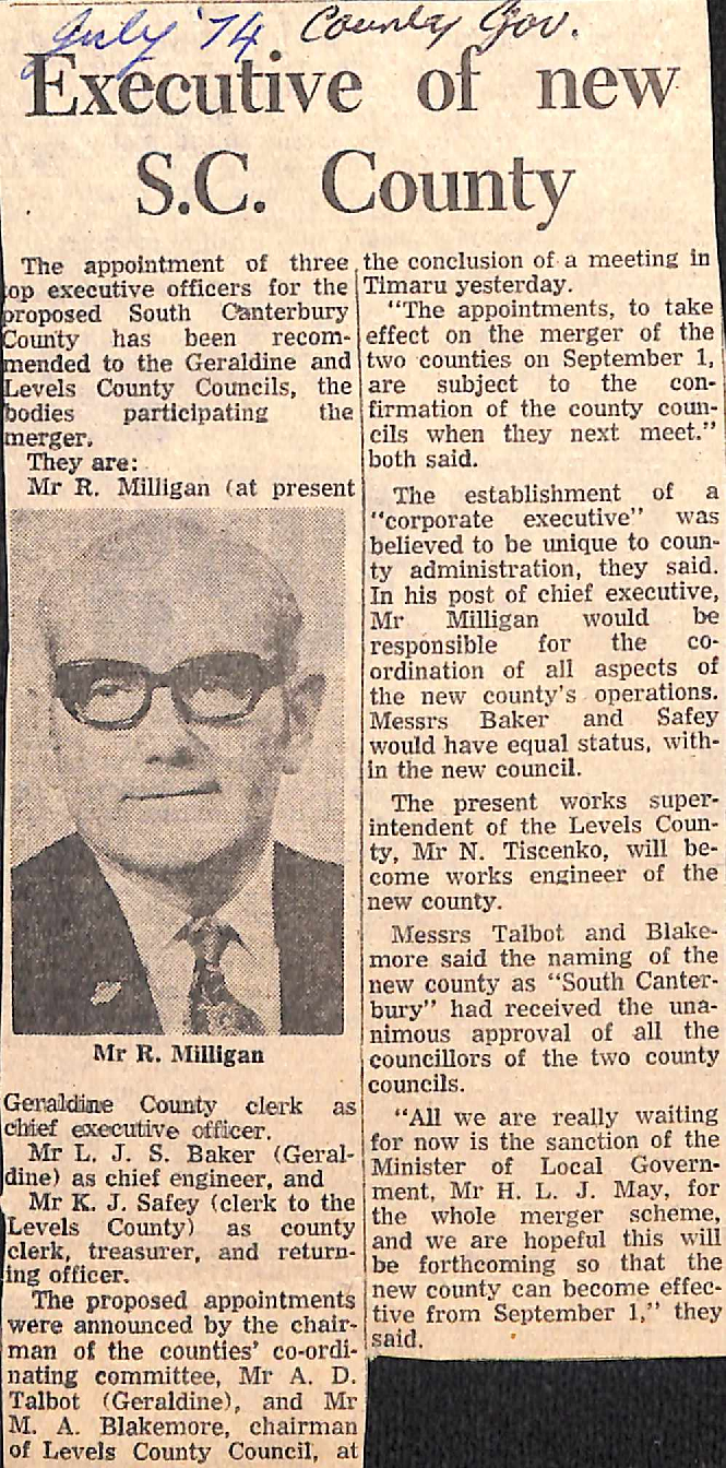 Executive of new SC County