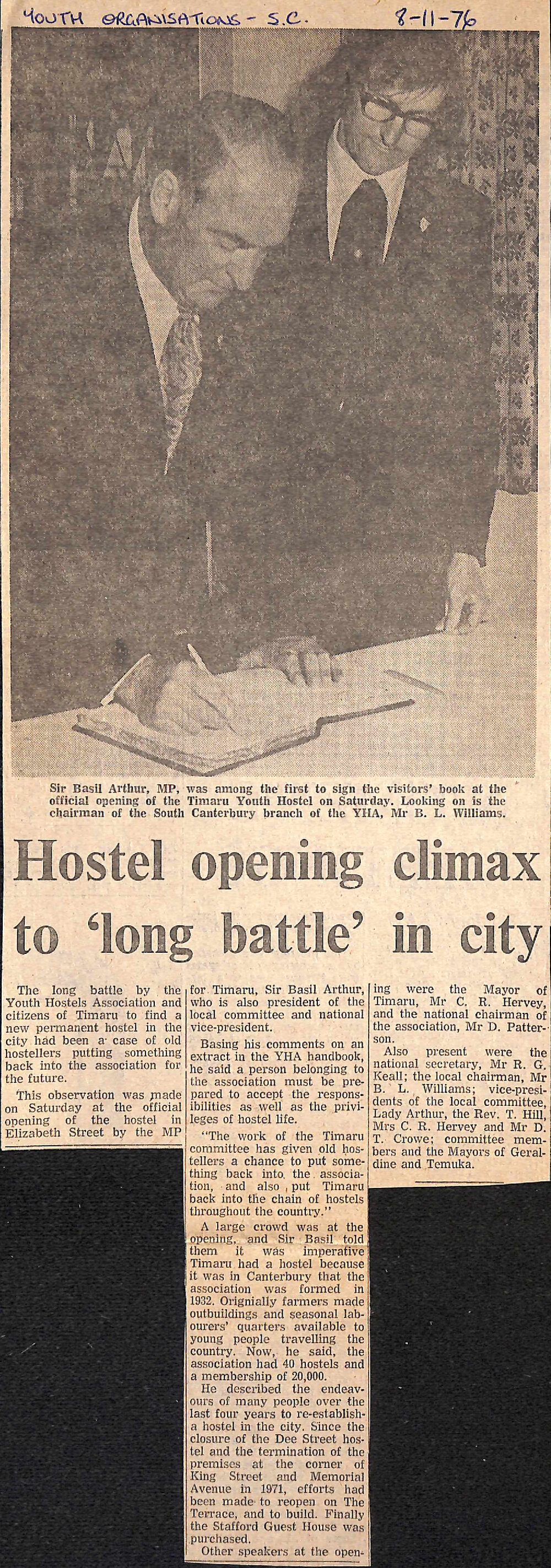 Hostel opening climax to 'long battle' in city