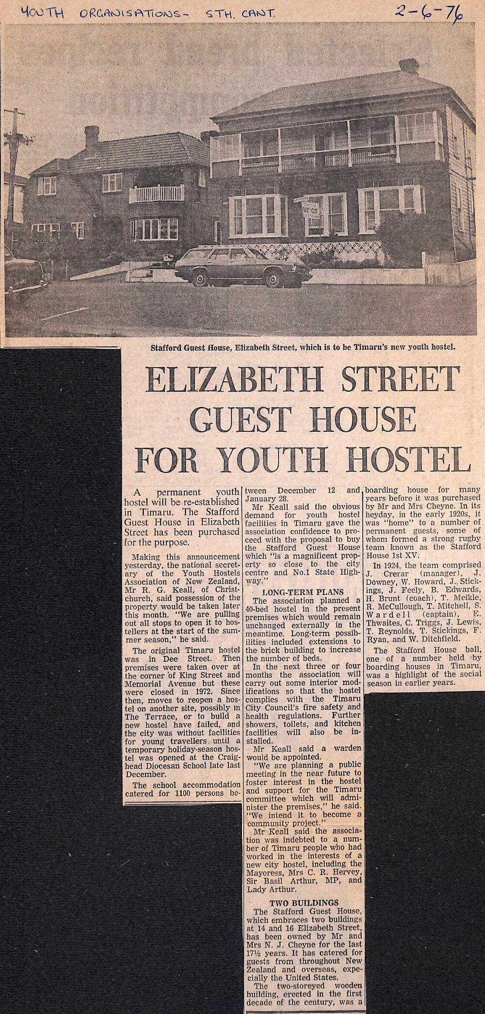 Elizabeth Street Guest House For Youth Hostel